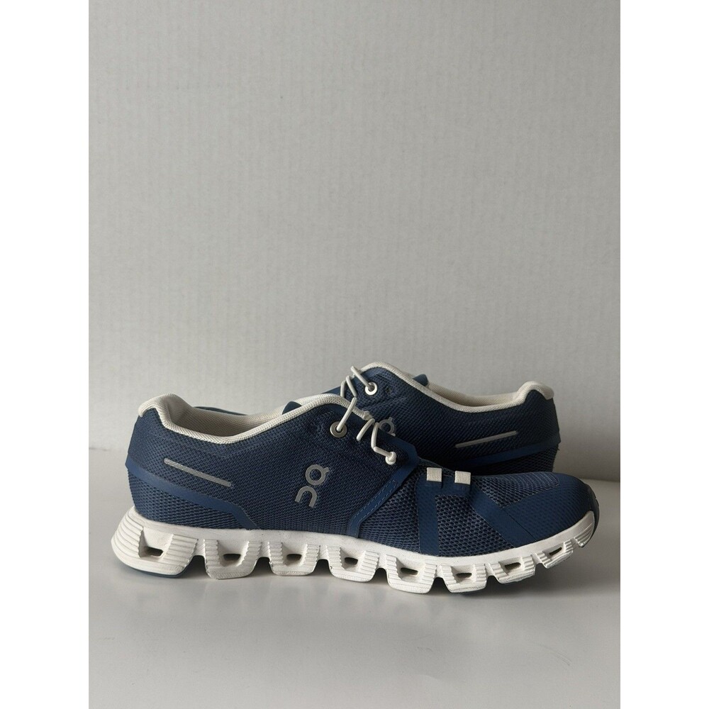 On Cloud 5 Shoes Womens Sz 8 Navy Blue Running Athletic Sneakers Lightweight EUC - Picture 7 of 10